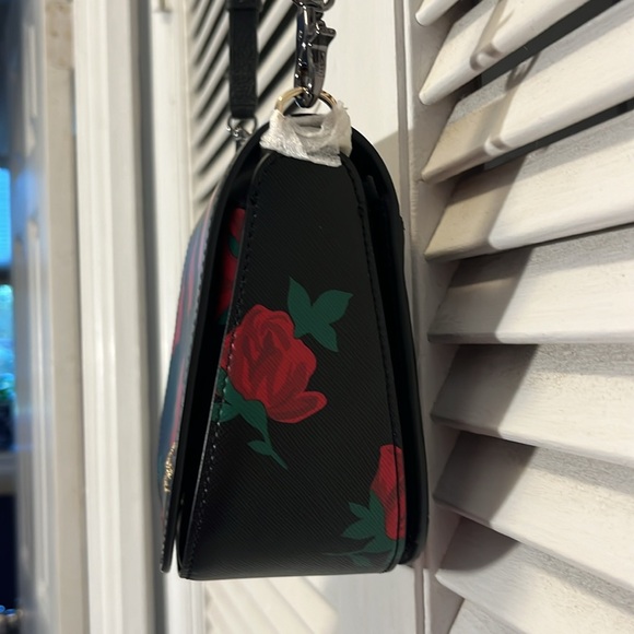 NWT Kate Spade ♠️ Leather Madison Rose Printed Crossbody - Picture 6 of 12